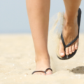 problem with walking in flip flops